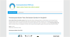 Desktop Screenshot of fensterputzroboter-test.com
